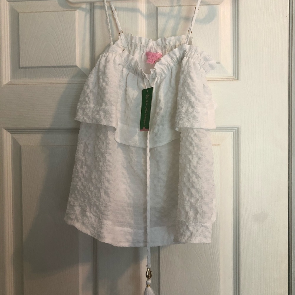 Lily Pulitzer white tank top
